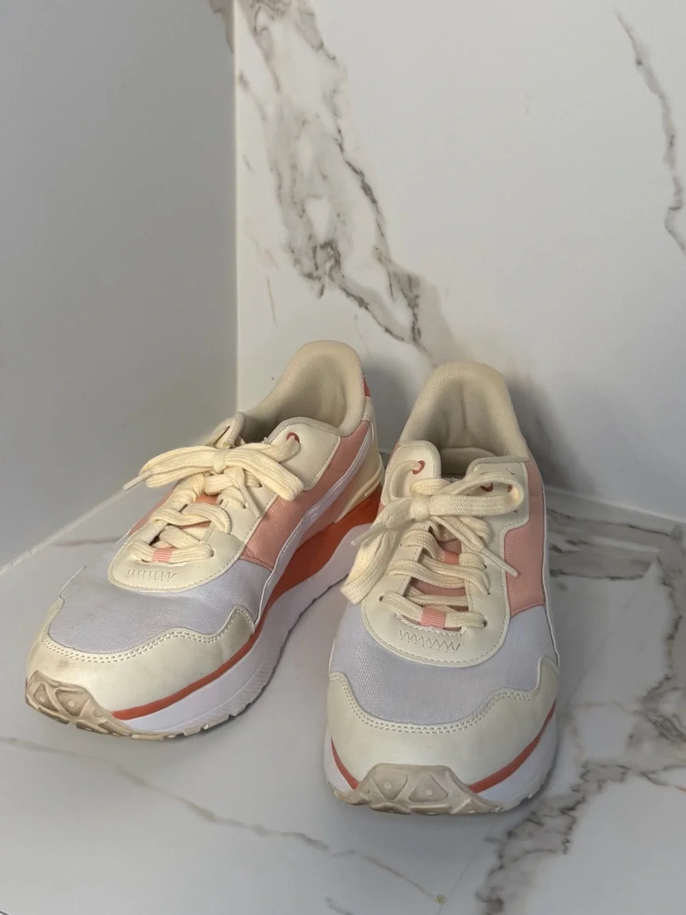 Puma Sneakers in Pink, Coral & Cream